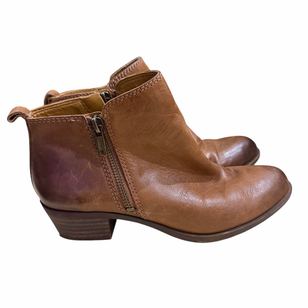 Lucky Brand Brown‎ Leather Ankle Boots